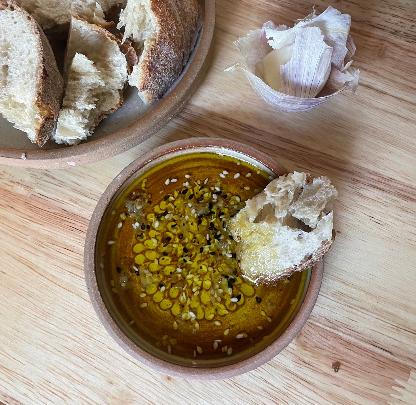 Garlic and Oil Plate