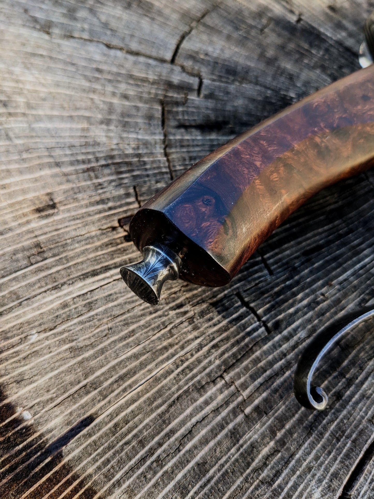 Damascus Recurve Bowie