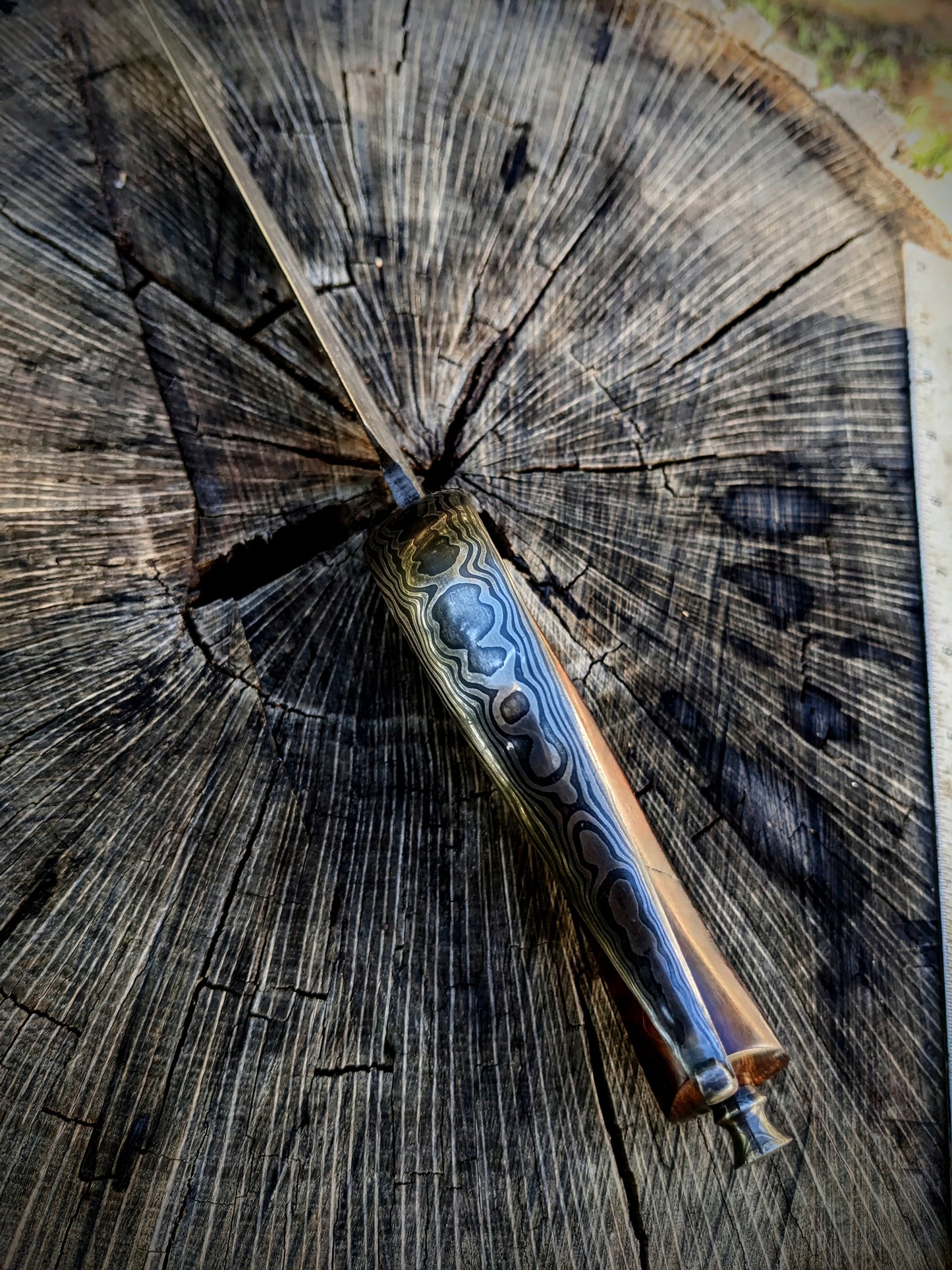 Damascus Recurve Bowie