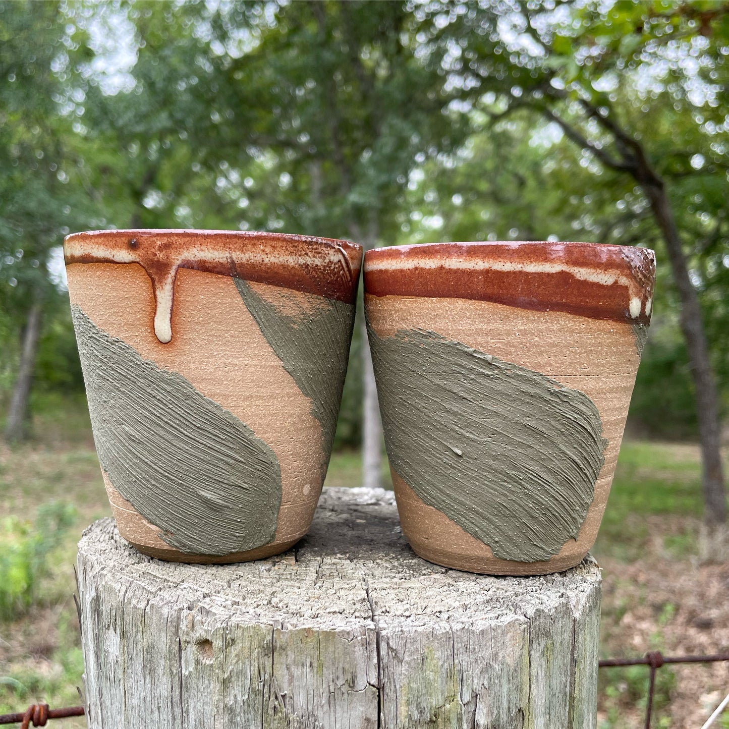 Sage Slip Latte Mugs