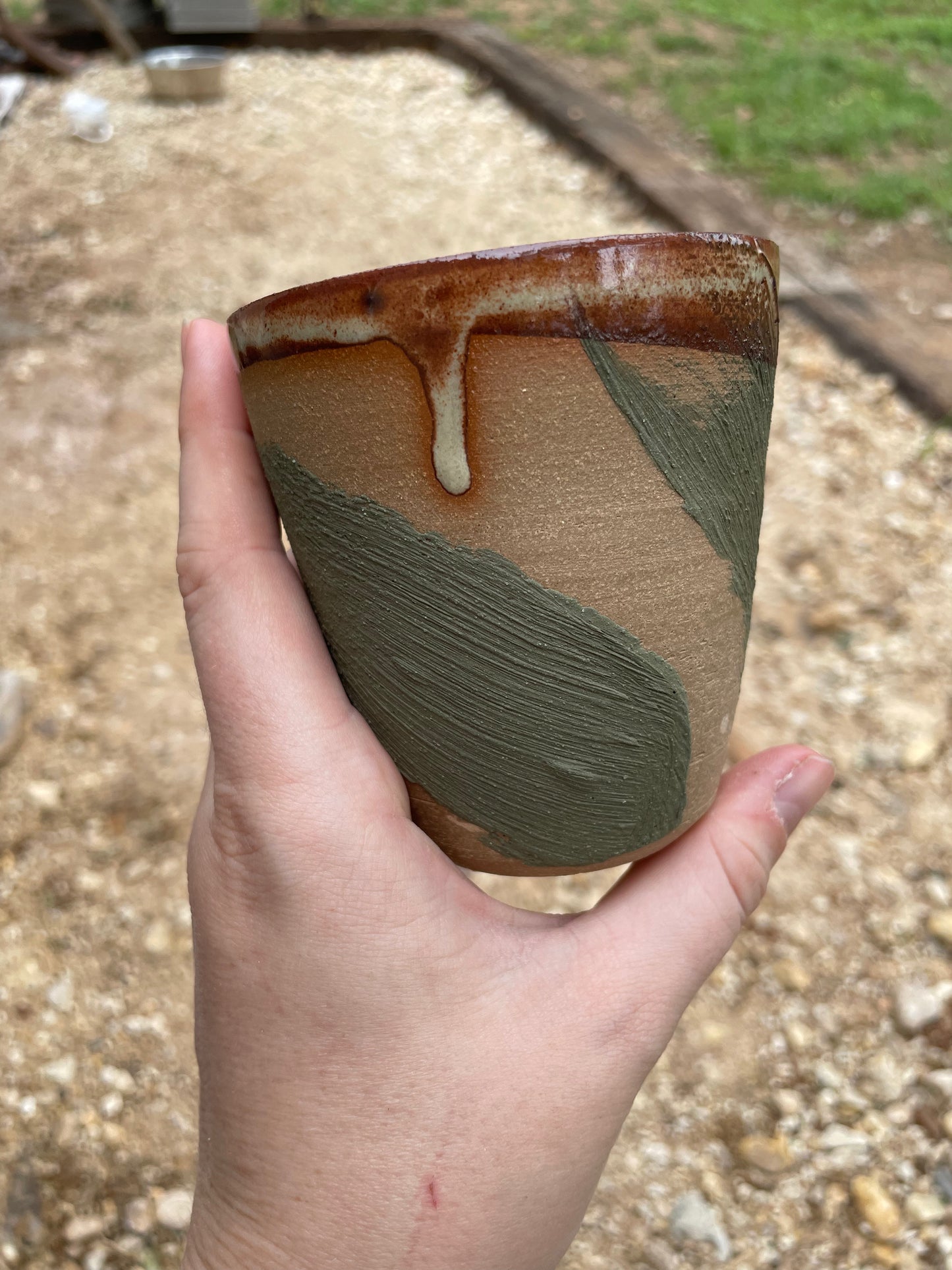 Sage Slip Latte Mugs
