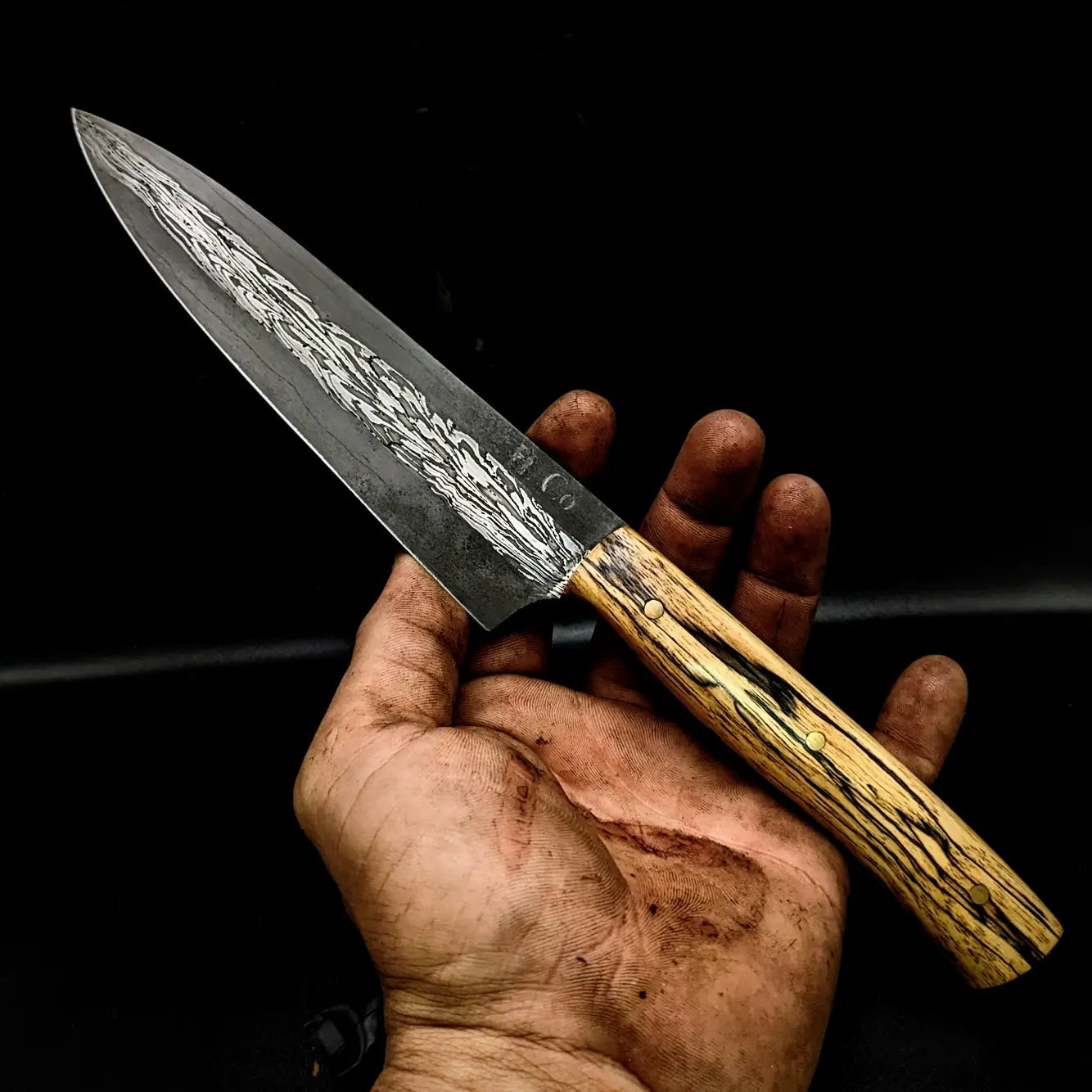 Damascus chefs knife