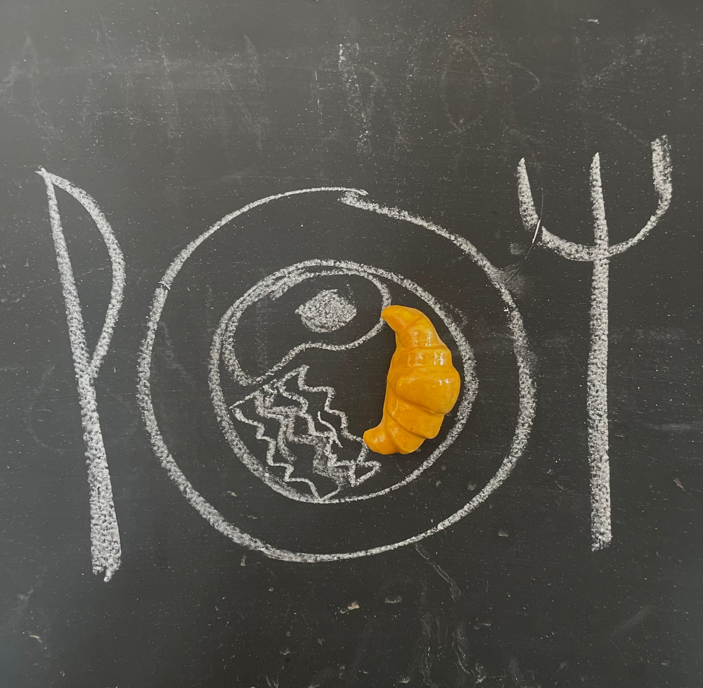 Ceramic Croissant Magnet