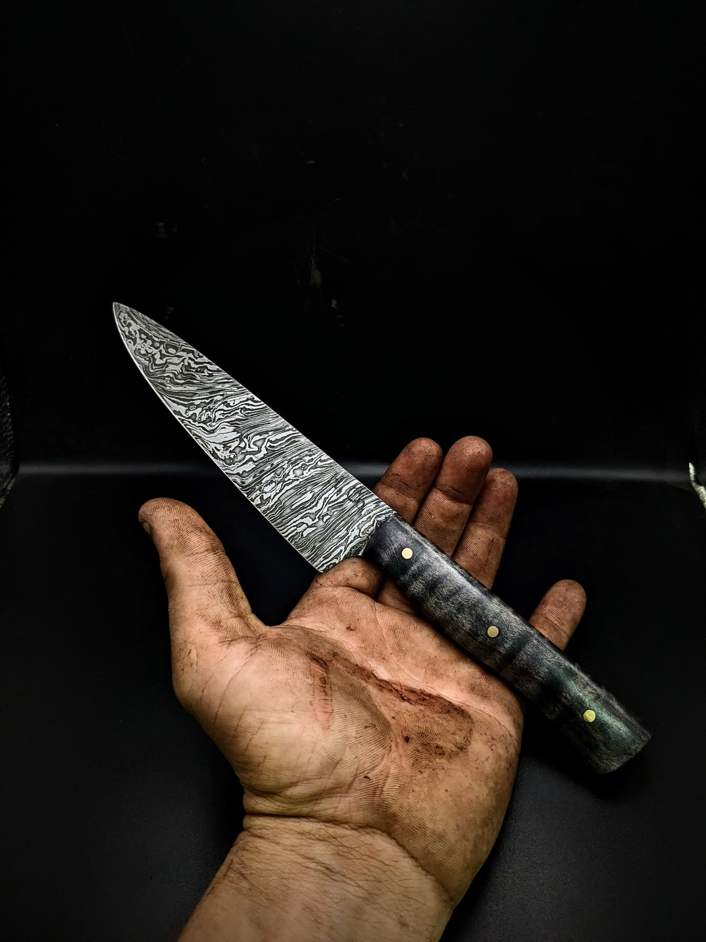 Damascus chefs knife